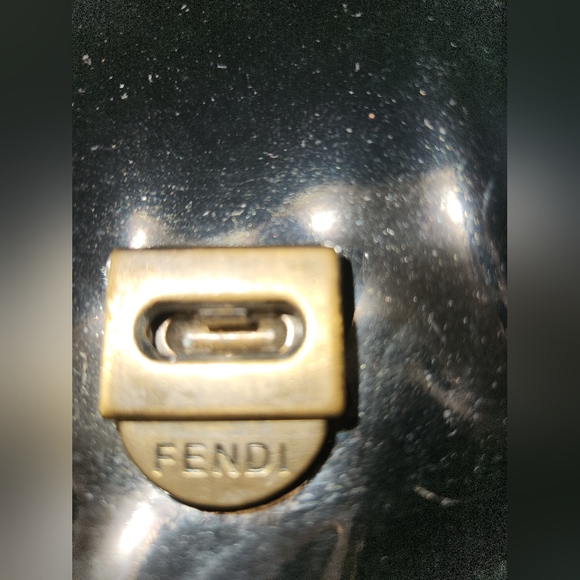 Fendi B Bag in Black Patent Leather - Picture 8 of 12